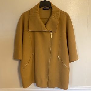 Jones New York Camel Wool-blend Poncho/Cape